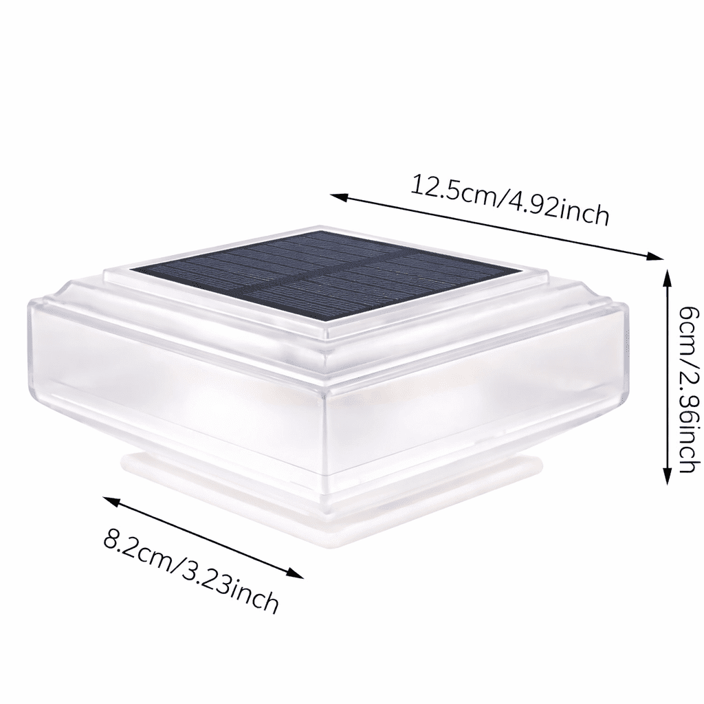 AMBIORA - Solar-Powered Pillar Light for Elegant Outdoor Ambience 4