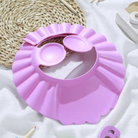 Adjustable Baby Shower Cap - Soft Waterproof Hair Wash Hat for Kids 12