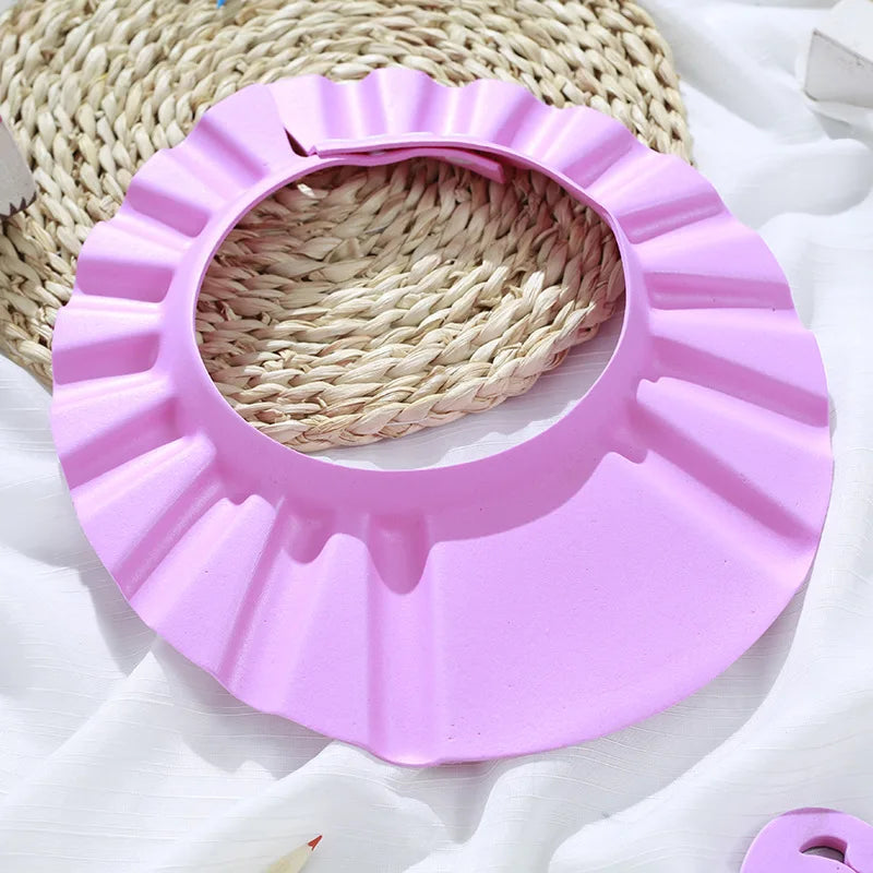 Adjustable Baby Shower Cap - Soft Waterproof Hair Wash Hat for Kids 14