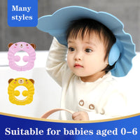 Adjustable Baby Shower Cap - Soft Waterproof Hair Wash Hat for Kids 1