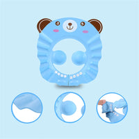 Adjustable Baby Shower Cap - Soft Waterproof Hair Wash Hat for Kids 5