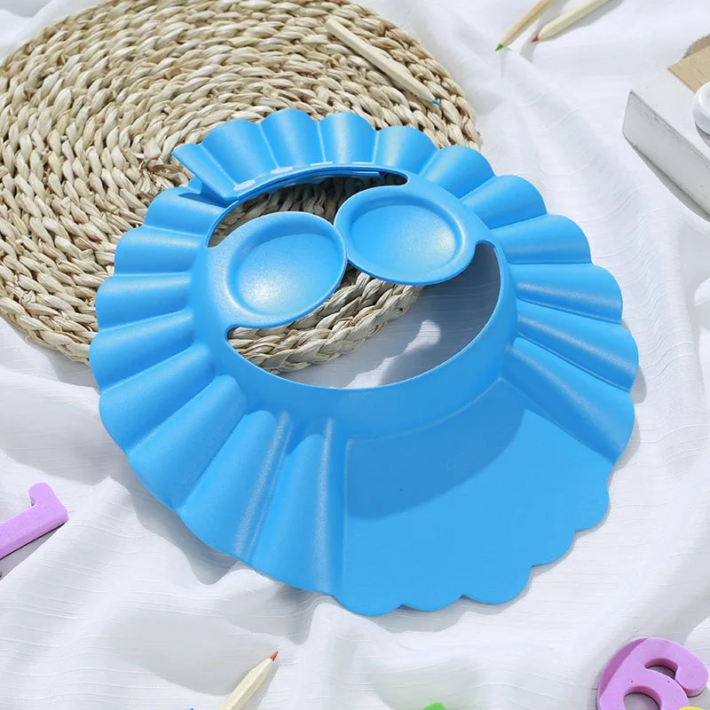 Adjustable Baby Shower Cap - Soft Waterproof Hair Wash Hat for Kids 6