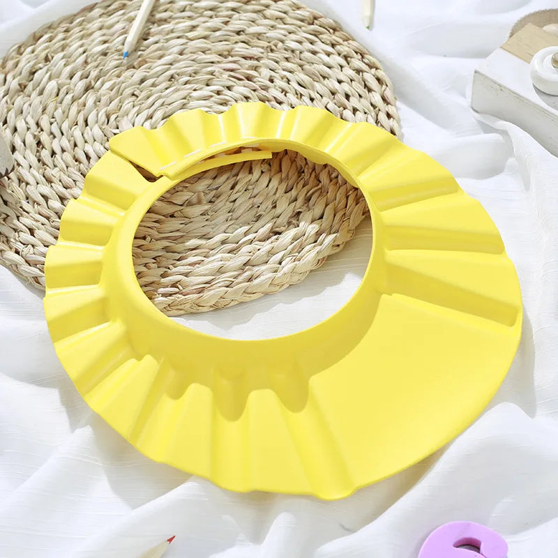 Adjustable Baby Shower Cap - Soft Waterproof Hair Wash Hat for Kids 9