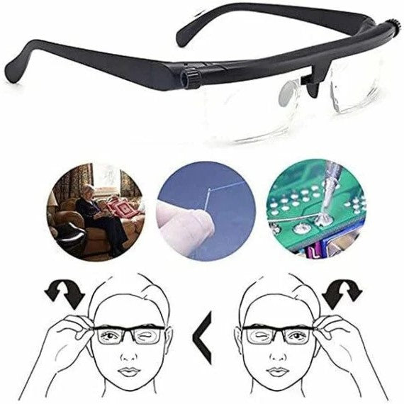 Adjustable Focus Glasses - Customizable Vision for All Distances, No Prescription Needed 1