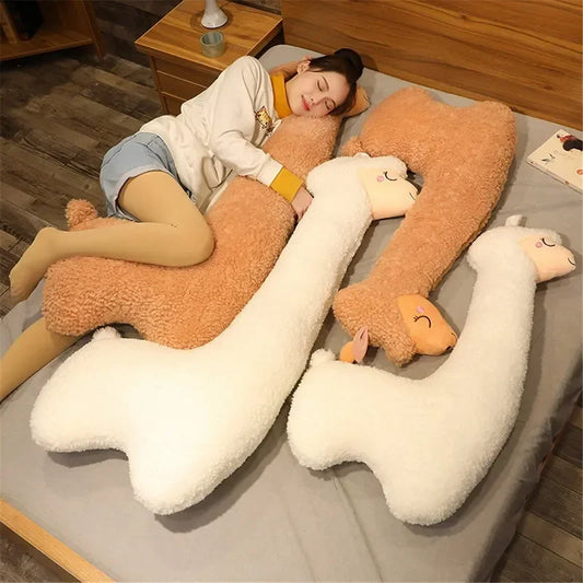 Adorable Alpaca Plush Toy - Soft Stuffed Animals Sleep Pillow for Kids 0