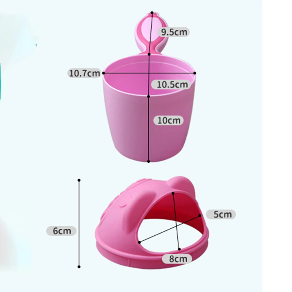 Adorable Baby Bath Cap - Fun Shampoo Cup with Water Protection for Kids 1