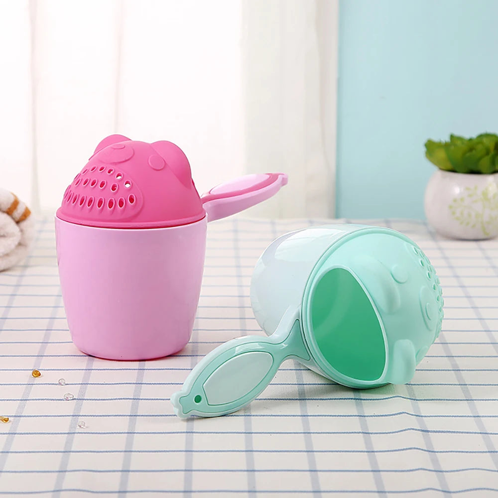 Adorable Baby Bath Cap - Fun Shampoo Cup with Water Protection for Kids 3