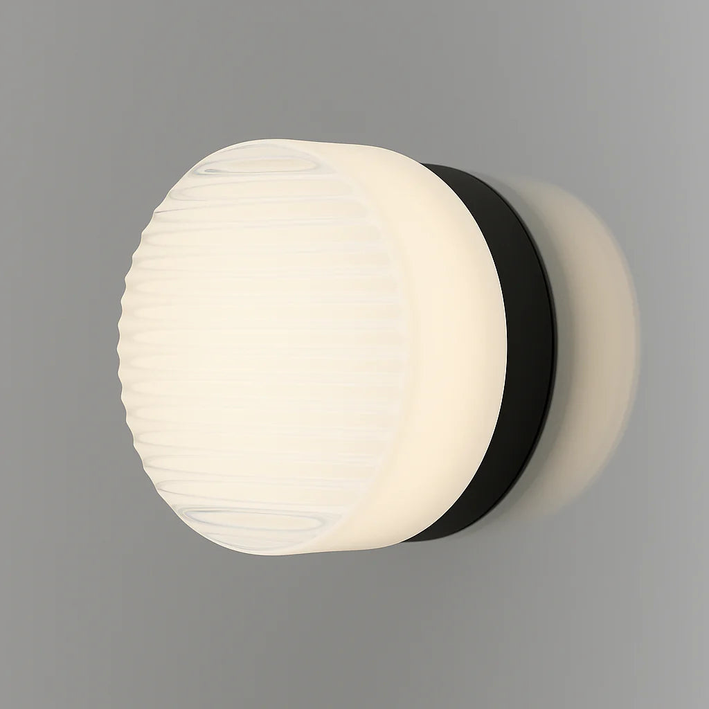 Ahni Dimmable LED Wall Sconce - Solid Cast Glass Shade, Easy Installation 1