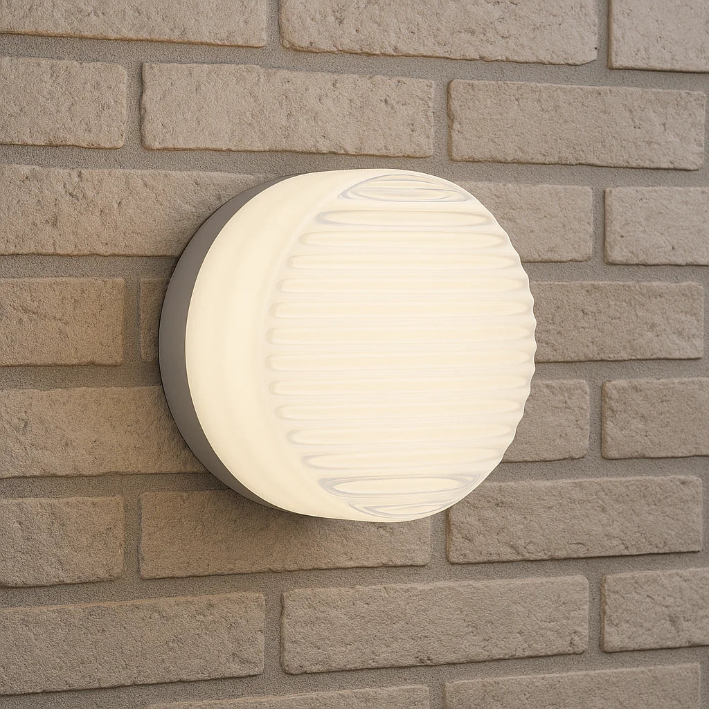 Ahni Dimmable LED Wall Sconce - Solid Cast Glass Shade, Easy Installation 7