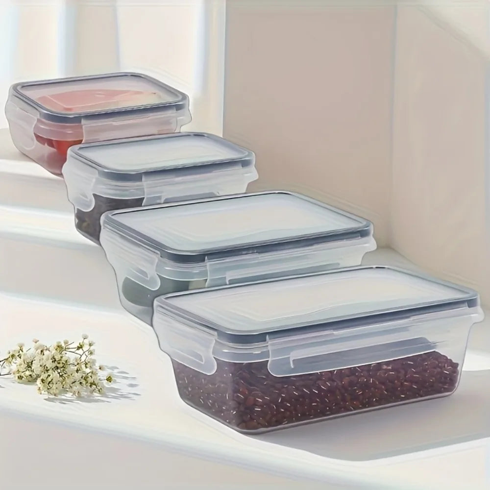 Airtight Food Storage Containers - 8-Piece BPA-Free Meal Prep Tupperware Set with Locking Lids 1