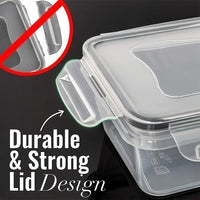 Airtight Food Storage Containers - 8-Piece BPA-Free Meal Prep Tupperware Set with Locking Lids 5