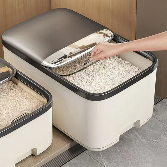 Airtight Rice Storage Container - Large Capacity, Moisture & Insect Proof Food Container for Rice 0