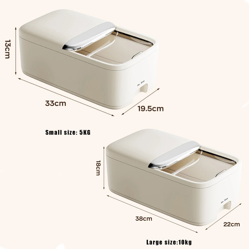 Airtight Rice Storage Container - Large Capacity, Moisture & Insect Proof Food Container for Rice 5