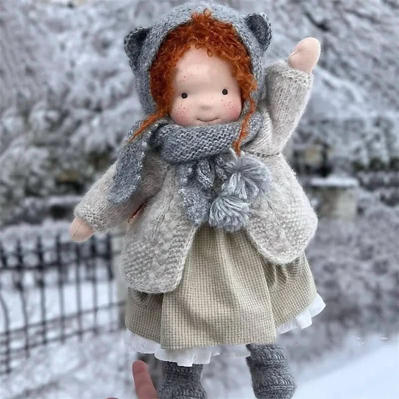 Amorella - Handmade Waldorf Doll with Accessories for Imaginative Play 13