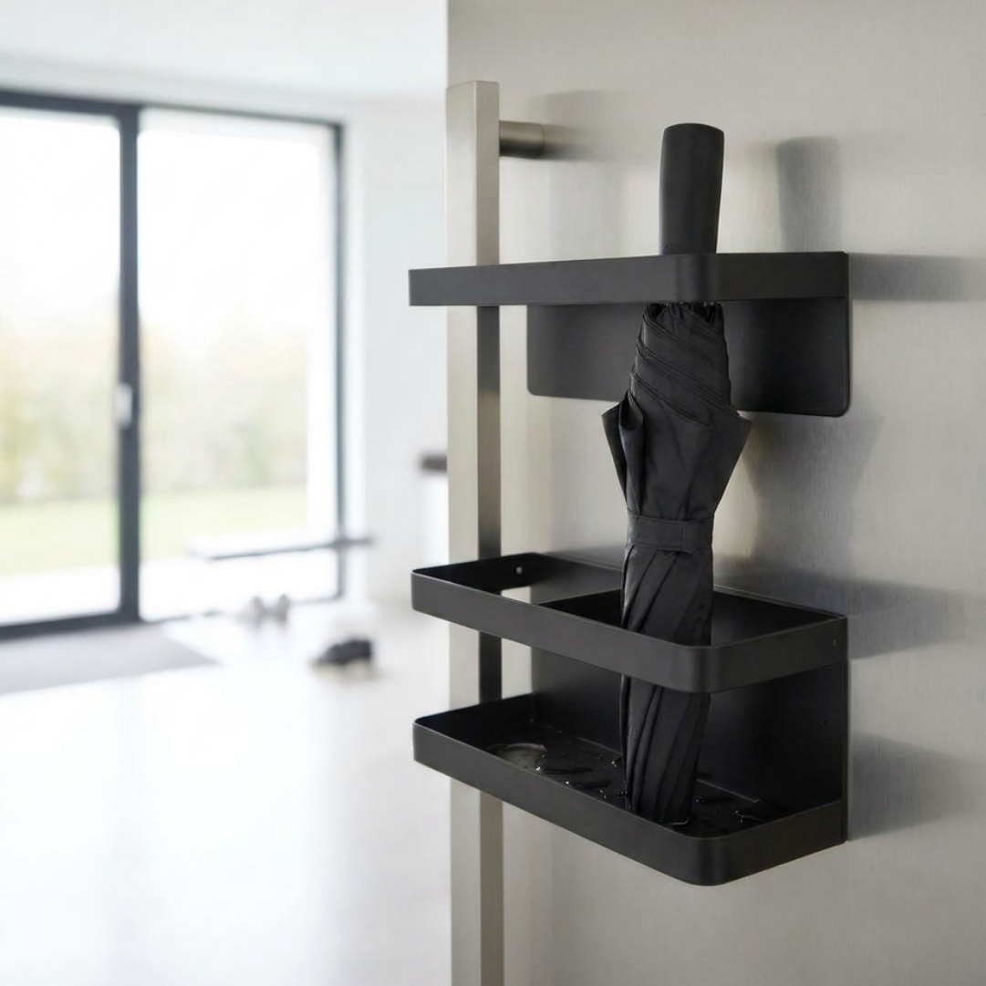UMBRENIX – Wall-Mounted Umbrella Stand for Space-Saving Storage