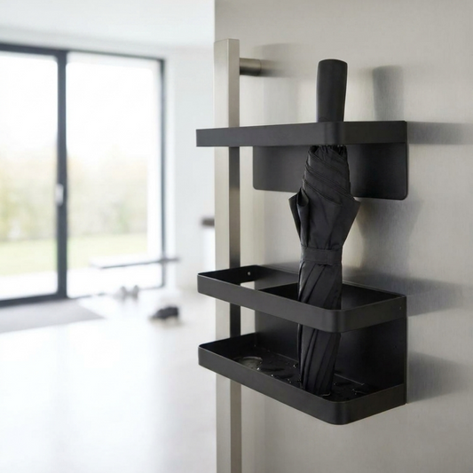 UMBRENIX – Wall-Mounted Umbrella Stand for Space-Saving Storage
