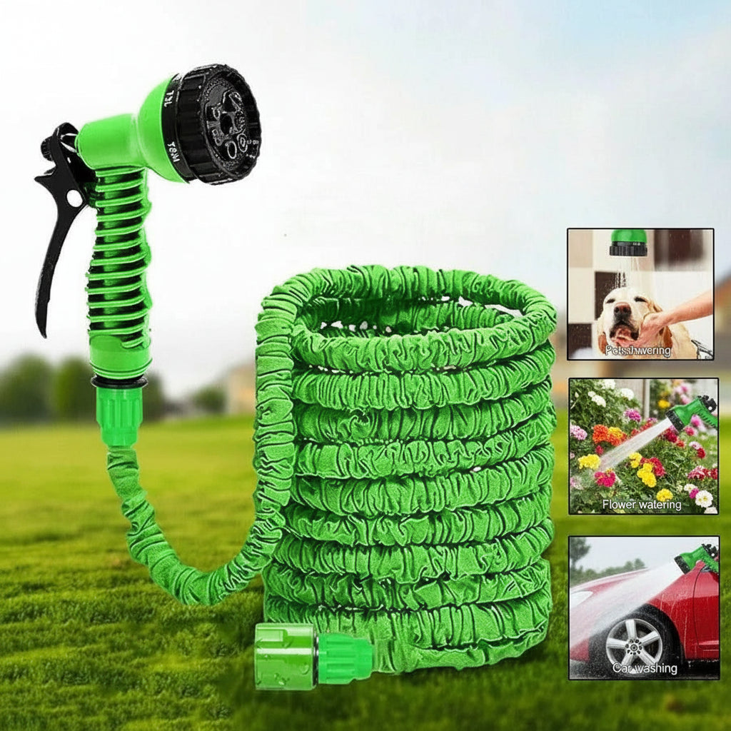 AquaFlex Expandable hose - High pressure garden & car wash hose 5