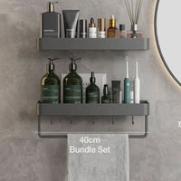 AquaShelf - Elegant Wall Shelf with Towel Holder for Stylish Bathroom Storage 11