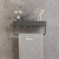 AquaShelf - Elegant Wall Shelf with Towel Holder for Stylish Bathroom Storage 6