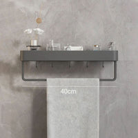 AquaShelf - Elegant Wall Shelf with Towel Holder for Stylish Bathroom Storage 7