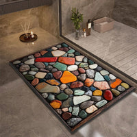 AquaSoft Stone Bath Mat - Quick-Drying Non-Slip Bathroom Mat for Safety & Comfort 1
