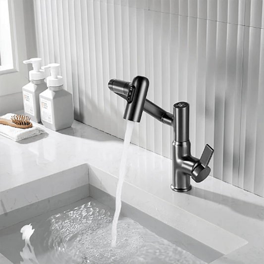 AquaTwist - 360° Rotatable Kitchen Faucet with Temperature Display & Sprayer 0