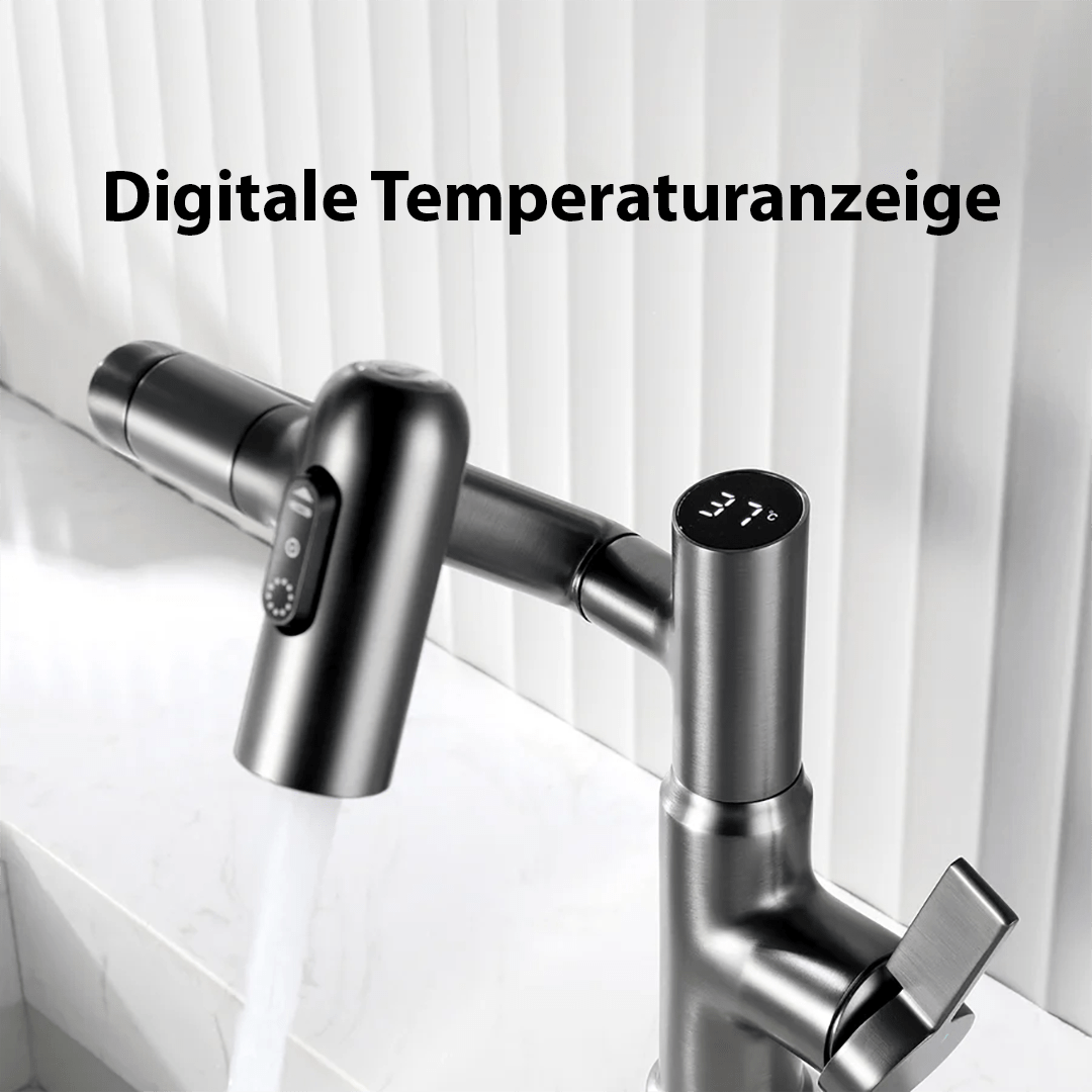 AquaTwist - 360° Rotatable Kitchen Faucet with Temperature Display & Sprayer 4