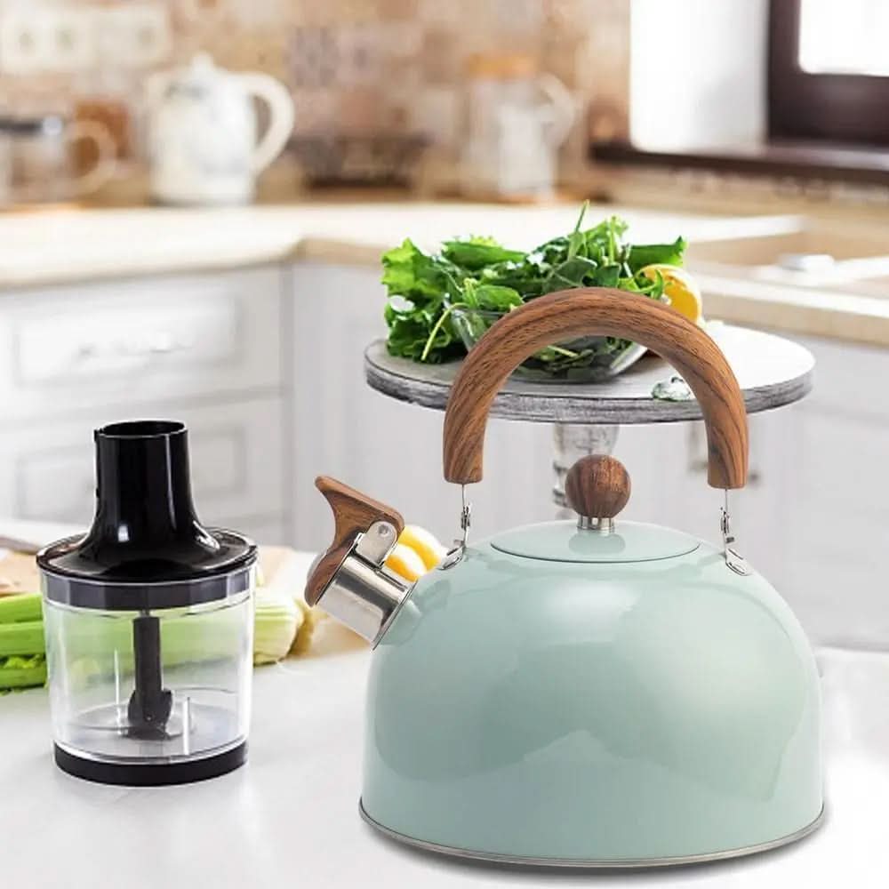 AuraBoil 3L Whistling Kettle - Durable Stainless Steel with Heat-Resistant Handle 3