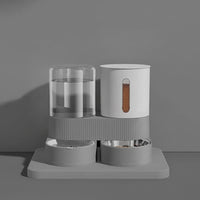 Automatic Cat Feeder & Waterer - 2-in-1 360° Rotatable Cat Food Dispenser, 2.4L Capacity 2