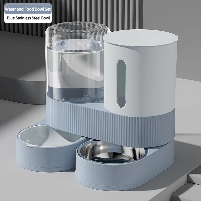Automatic Cat Feeder & Waterer - 2-in-1 360° Rotatable Cat Food Dispenser, 2.4L Capacity 5