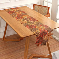 Autumn Leaves Table Runner - Elegant Embroidered Fall Dining Decor 5