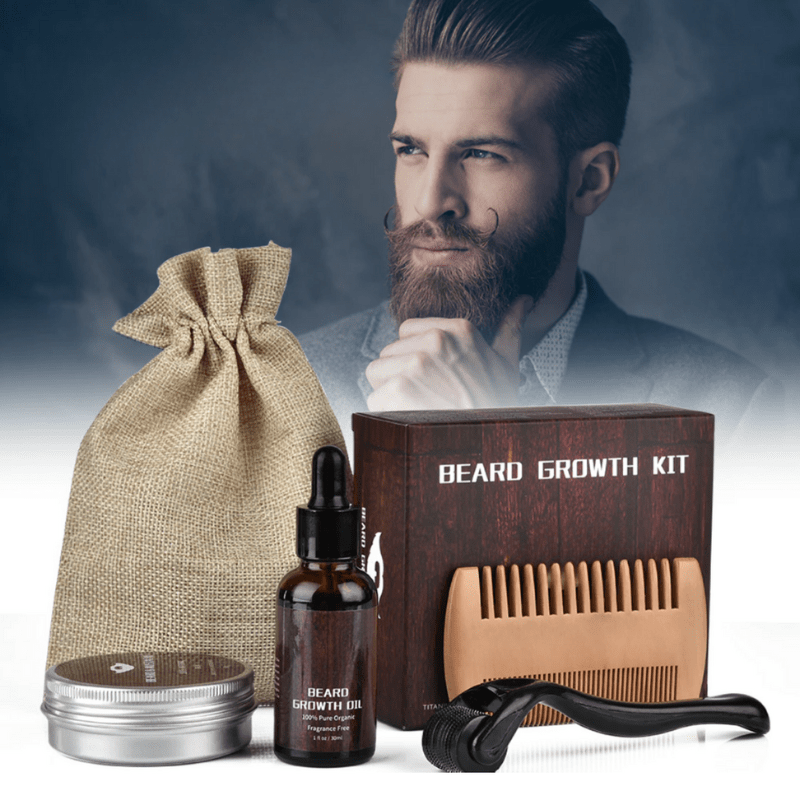 BARTBOOST Beard Growth Kit - Complete Growing Beard Kit with Microneedle Technology 3