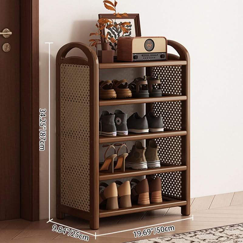 BAMBRATIXA – Scarpiera in bambù e rattan per un ingresso ordinato ed elegante