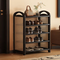 BAMBRATIXA – Scarpiera in bambù e rattan per un ingresso ordinato ed elegante
