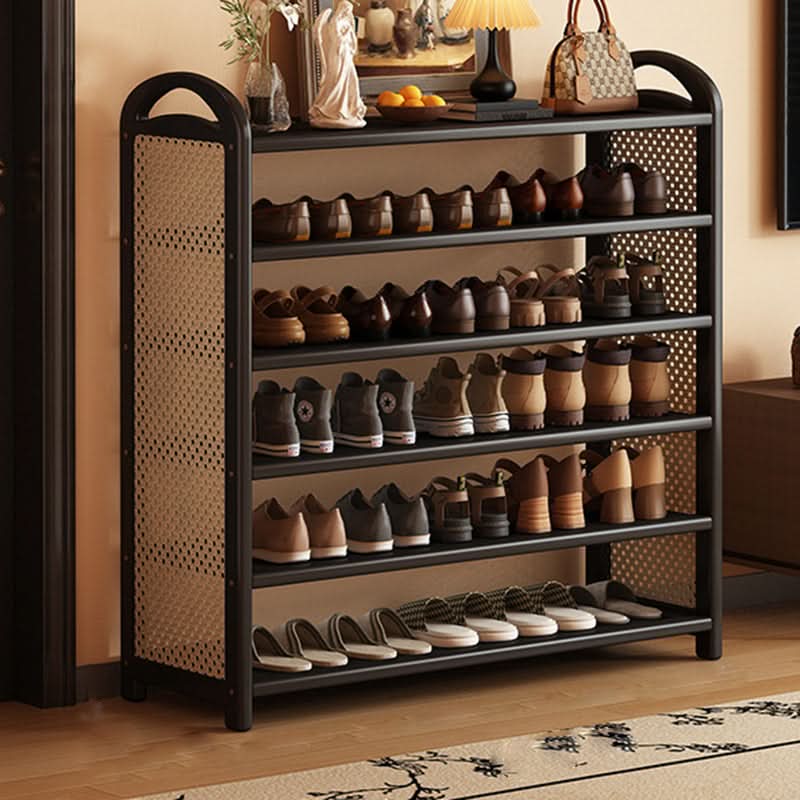 BAMBRATIXA – Scarpiera in bambù e rattan per un ingresso ordinato ed elegante