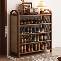 BAMBRATIXA – Scarpiera in bambù e rattan per un ingresso ordinato ed elegante