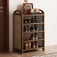 BAMBRATIXA – Scarpiera in bambù e rattan per un ingresso ordinato ed elegante