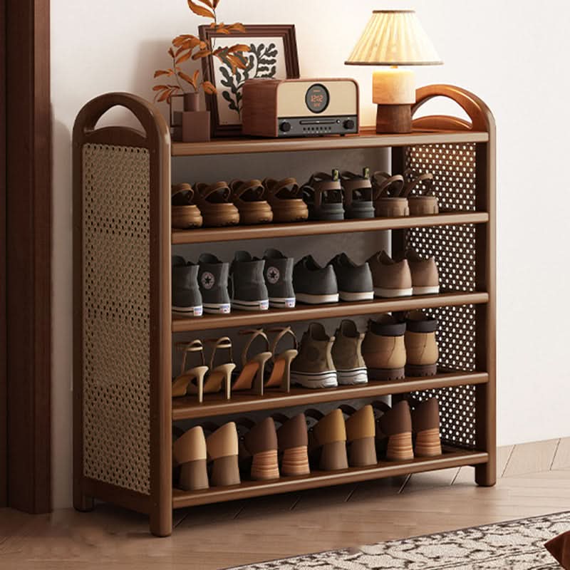 BAMBRATIXA – Scarpiera in bambù e rattan per un ingresso ordinato ed elegante