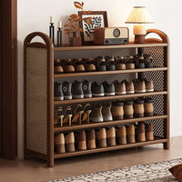 BAMBRATIXA – Scarpiera in bambù e rattan per un ingresso ordinato ed elegante