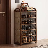 BAMBRATIXA – Scarpiera in bambù e rattan per un ingresso ordinato ed elegante