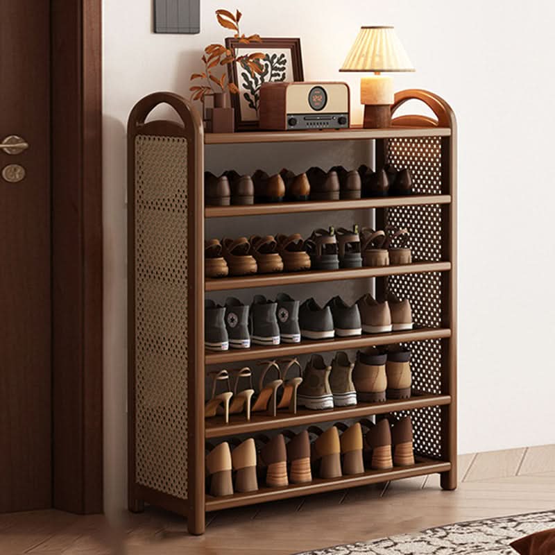BAMBRATIXA – Scarpiera in bambù e rattan per un ingresso ordinato ed elegante