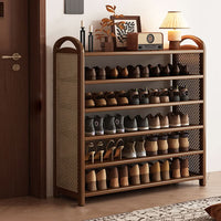 BAMBRATIXA – Scarpiera in bambù e rattan per un ingresso ordinato ed elegante