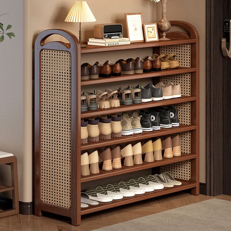 BAMBRATIXA – Scarpiera in bambù e rattan per un ingresso ordinato ed elegante