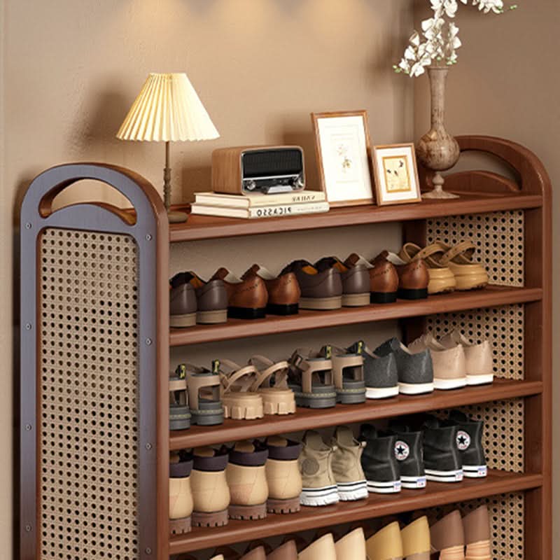 BAMBRATIXA – Scarpiera in bambù e rattan per un ingresso ordinato ed elegante