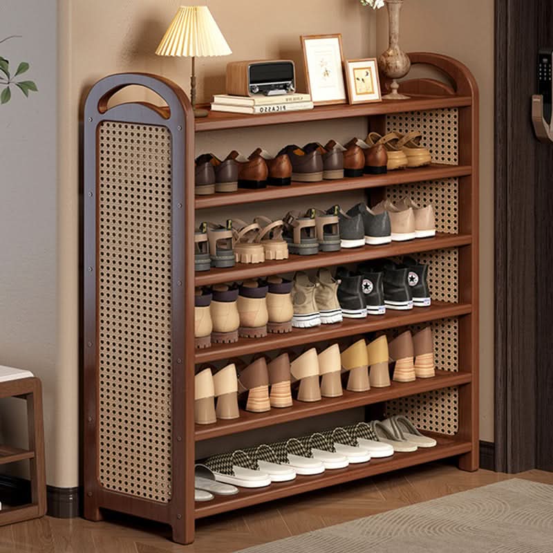 BAMBRATIXA – Scarpiera in bambù e rattan per un ingresso ordinato ed elegante