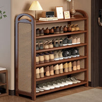 BAMBRATIXA – Scarpiera in bambù e rattan per un ingresso ordinato ed elegante