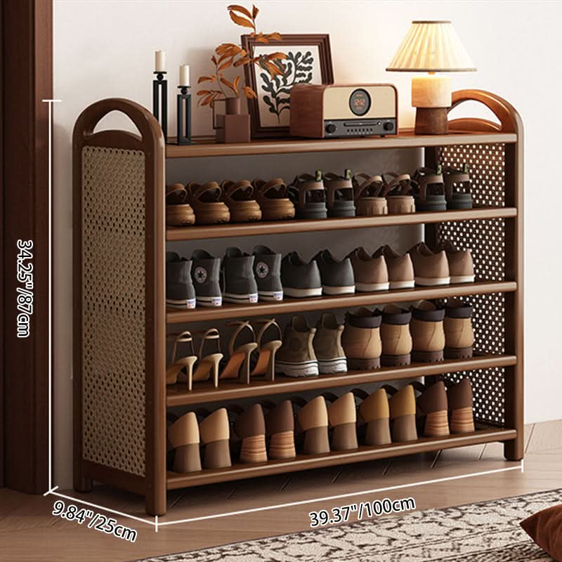 BAMBRATIXA – Scarpiera in bambù e rattan per un ingresso ordinato ed elegante