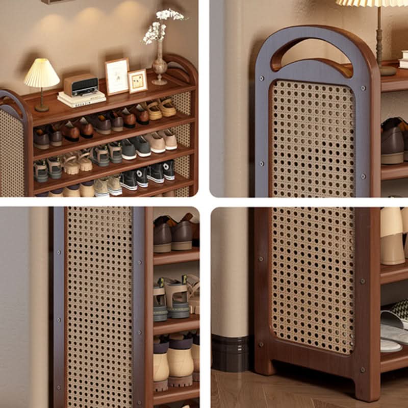 BAMBRATIXA – Scarpiera in bambù e rattan per un ingresso ordinato ed elegante