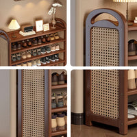 BAMBRATIXA – Scarpiera in bambù e rattan per un ingresso ordinato ed elegante