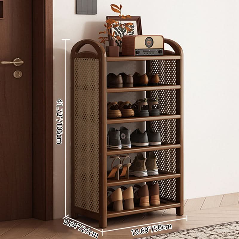 BAMBRATIXA – Scarpiera in bambù e rattan per un ingresso ordinato ed elegante